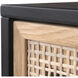 Avida 71.75 X 18.5 inch Gold / Black/Natural Sideboard, Large